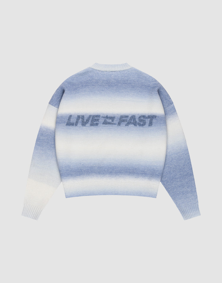 LIVE FAST BOUCLE SWEATER