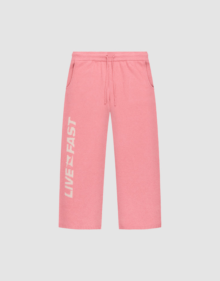 LIVE FAST BOUCLE PANTS