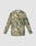 The LIVE FAST DIE YOUNG LFDY Performance Slim Longsleeve is a green and tan camo athletic shirt with a slim fit and reflective logo print, shown flat on a light gray background.