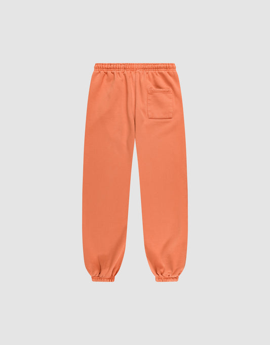 The LFDY 40 Wide Cuff Jogger by LIVE FAST DIE YOUNG features an elastic waistband and cuffs, side pockets, a single back patch pocket, and an oversize fit, shown against a plain light gray background.