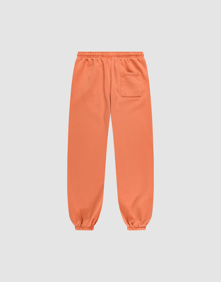 The LFDY 40 Wide Cuff Jogger by LIVE FAST DIE YOUNG features an elastic waistband and cuffs, side pockets, a single back patch pocket, and an oversize fit, shown against a plain light gray background.