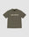 The Basic +49 Tee by LIVE FAST DIE YOUNG is an olive green oversized t-shirt with a bold +49LiveFast™ front print, made from 100% cotton and displayed flat on a light gray background.