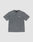 A basic, short-sleeved gray tee with a round neckline and small white +49 Chest Tee logo on the left chest by LIVE FAST DIE YOUNG, made from 100% cotton and shown on a light gray background.