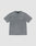 The LIVE FAST DIE YOUNG Basic +49 Chest Tee is a grey, oversized short-sleeve t-shirt with a round neck and a small white “+49” logo on the left chest. Made from 100% Baumwolle, shown on a light grey background.