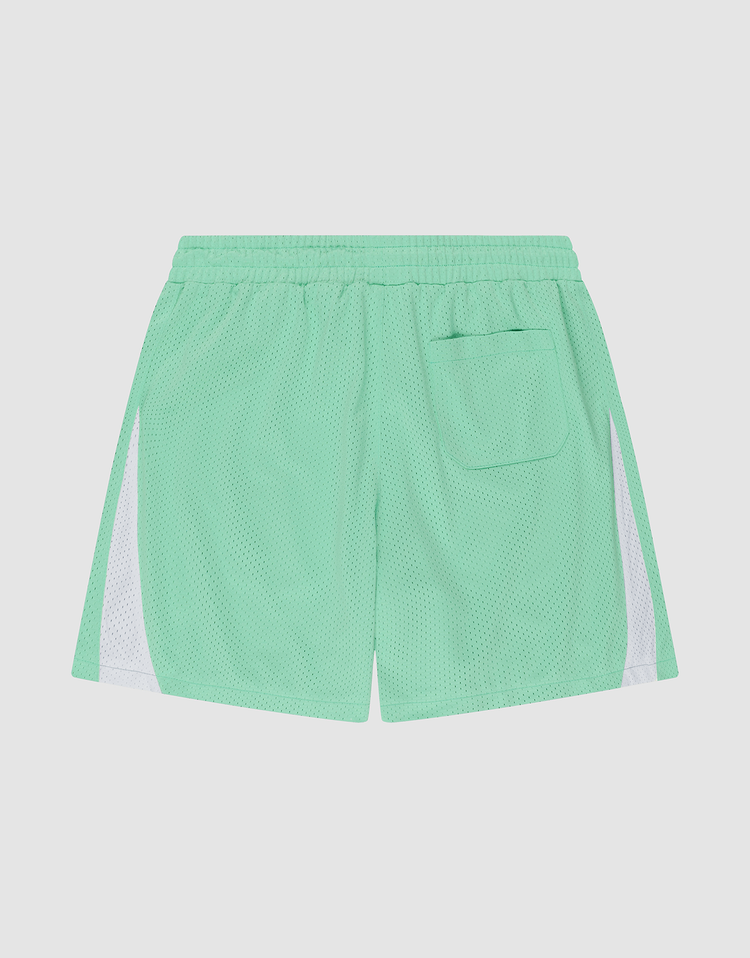 Striped Mesh Shorts
