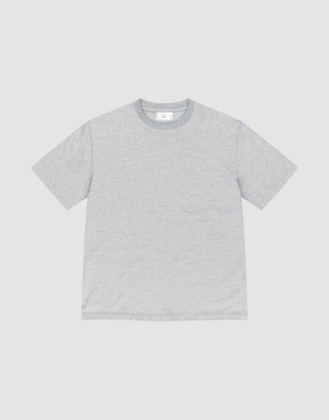 The LFDY Slim Tee by LIVE FAST DIE YOUNG is a plain, short-sleeved light gray slim fit T-shirt made of cotton, shown flat on a white background with a classic crew neckline and no visible designs or logos. | plain