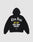 The LFDY Haters Hooded Zip by LIVE FAST DIE YOUNG is a black oversized hoodie with “Live Fast” in bold white gothic text, “22 24” in yellow on the back, small graphics near the hem, a double-layer hood, and front/back prints.