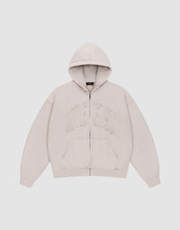 Ripped College Hooded Zip