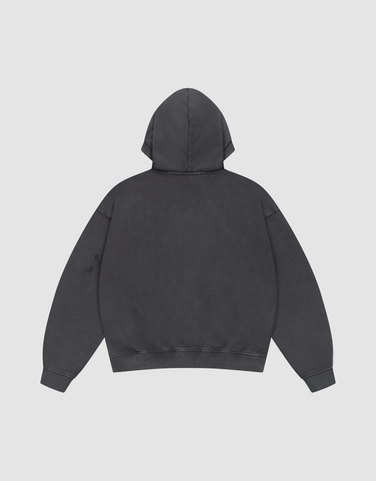 Ripped College Hooded Zip