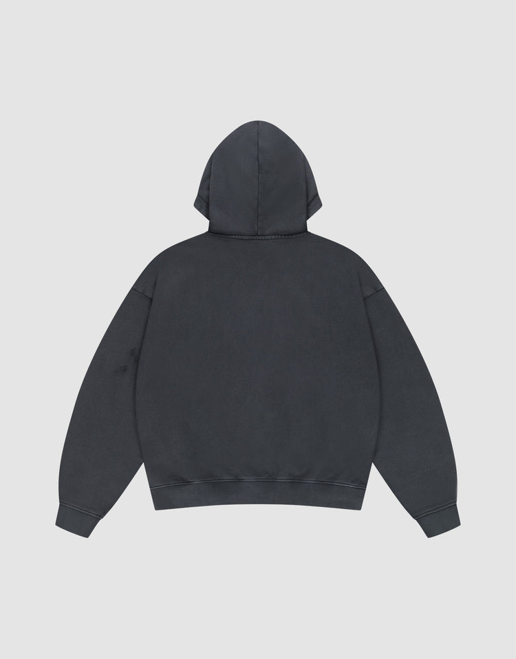 Ripped College Hooded Zip