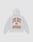 The Live Fast Amsterdam Hooded by LIVE FAST DIE YOUNG is a light gray oversized sweatshirt in 100% cotton, featuring bold red and gold "LIVE FAST" lettering and emblem on the back, plus AMSTERDAM. Front and back prints make it stand out.