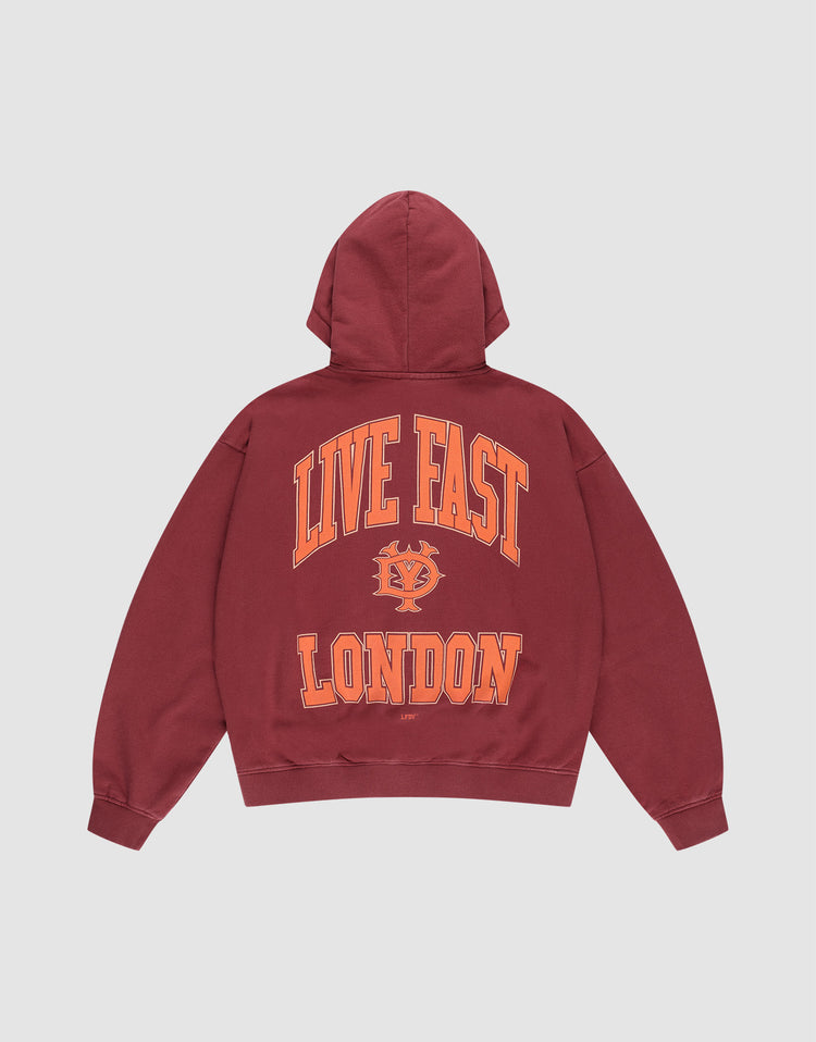 Live Fast London Hooded Zip