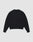 The DY Sweater by LIVE FAST DIE YOUNG is a plain black crewneck with Raglan sleeves, ribbed cuffs and hem, shown from the back on a light gray background. Made from 100% Baumwolle for comfort.