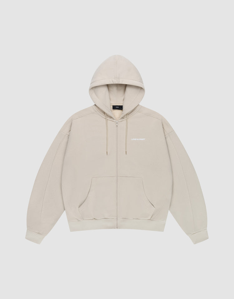 LFDY Pleated Hooded Zip