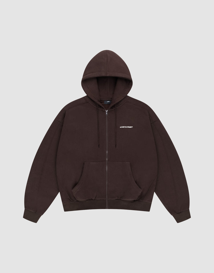 LFDY Pleated Hooded Zip