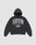 The LIVE FAST DIE YOUNG Hooded by LIVE FAST DIE YOUNG features a bold beige “LIVE FAST DIE YOUNG” front print and a vintage-effect crest with laurels and NYC STATE initials in white on light gray.
