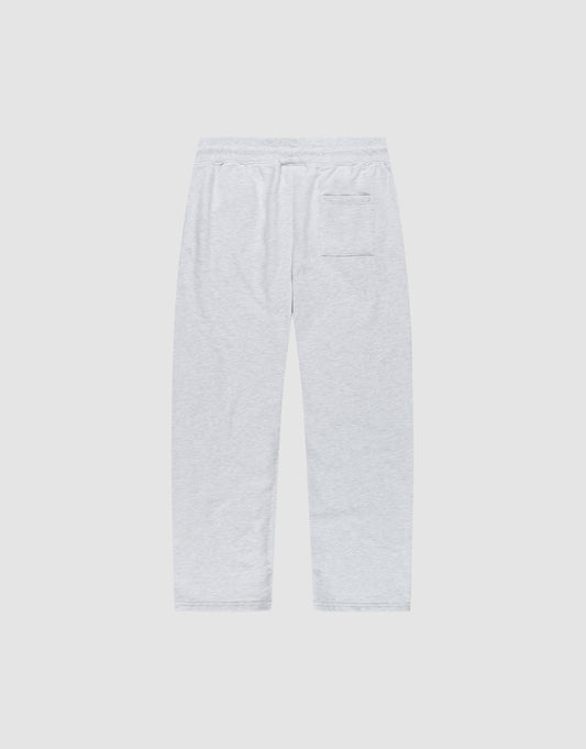 The LFDY Racing Wide Jogger by LIVE FAST DIE YOUNG is shown flat on a white background, highlighting the back with a wide elastic waistband, right rear patch pocket, soft cotton fabric, and a relaxed wide fit.