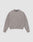 The LIVE FAST DIE YOUNG Basic Blank Sweater, a light grey vintage-washed crewneck with long sleeves, is laid flat on a white background for a classic, timeless look.