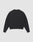 The LIVE FAST DIE YOUNG Live – Fast Sweater is shown flat from the back on a light grey background. This black Baumwolle pullover has an oversize fit, long sleeves, and ribbed cuffs and hem.