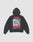 The LFDY F*ck Phones Hooded by LIVE FAST DIE YOUNG is a black oversized cotton-polyester hoodie with a front print and a back graphic of old phones, bold red "FUCK PHONES," and "Live Fast Archive" text.