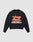 The LFDY Hardwear Sweater by LIVE FAST DIE YOUNG is a black oversized sweatshirt with a bold orange pufferprint and white "LIVE FAST HARDWEAR" text, made from 100% cotton, shown on a plain light gray background.
