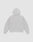 The LIVE FAST DIE YOUNG Basic Blank Hooded is an oversized, plain light gray sweatshirt with a hood, long sleeves, ribbed cuffs, and subtle topstitching. Made from soft Baumwolle for comfort. Shown from the back against a white background.