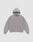 The Basic Blank Hooded by LIVE FAST DIE YOUNG is a plain, light gray Oversize Fit sweatshirt made from soft Baumwolle, with a front pocket and ribbed cuffs and waistband, shown against a white background.