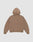 The LIVE FAST DIE YOUNG Live Fast Plain Hooded sweatshirt in Oversize Fit is displayed flat, back facing up, on a light grey background. Made from weicher Baumwolle, it features long sleeves with ribbed cuffs and hem.