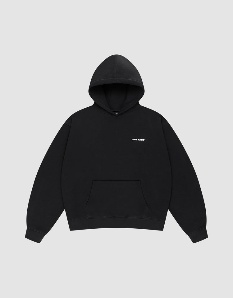 Live Fast Plain Hooded