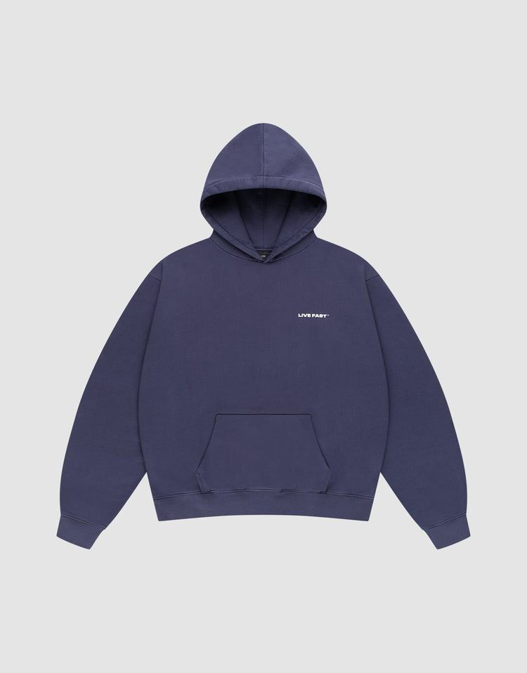 Live Fast Plain Hooded