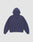 The Live Fast Plain Hooded sweatshirt by LIVE FAST DIE YOUNG in Oversize Fit is shown from the back on a light gray background, with the hood up and sleeves spread out, crafted from soft Baumwolle for all-day comfort.