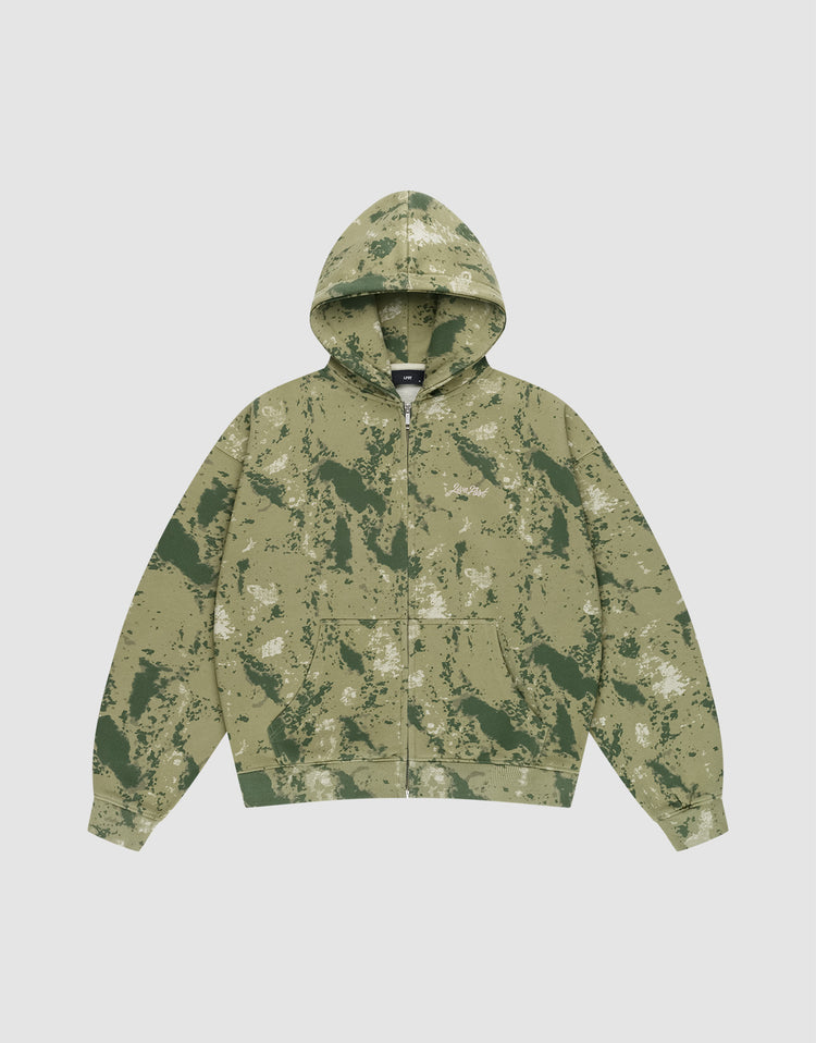 Camo Hooded Zip
