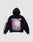 The LFDY Angel Hooded by LIVE FAST DIE YOUNG is a black oversized cotton hoodie with a bold purple cosmic front graphic, "LIVE FAST™ HARDWEAR" above, and "OR DIE BY IT" printed down one sleeve. | plain