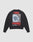 The LFDY F*ck Sweater by LIVE FAST DIE YOUNG is an oversized black sweatshirt with bold red and white front and back prints, plus a back graphic of a plastic bag filled with old phones. Made from a soft cotton-polyester blend.