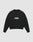The Fuck Die Young Sweater by LIVE FAST DIE YOUNG is a black oversized crewneck in a soft cotton-poly blend, with white "LIVE FAST LIVE YOUNG DIE YOUNG" text on the chest, shown laid flat on a light gray background.