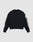 The LFDY Angel Sweater by LIVE FAST DIE YOUNG is a black oversized long-sleeve sweatshirt shown from the back, featuring "LIVE FOR IT" in bold white on both sleeves. Made from premium cotton with a subtle distress effect for a modern look.