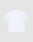 The Basic OS Livefast Tee by LIVE FAST DIE YOUNG is an oversized, plain white short-sleeve t-shirt shown flat on a light gray background, viewed from the back with no logos or designs. Made from 100% Baumwolle for comfort and quality.