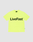 The Basic OS Livefast Tee by LIVE FAST DIE YOUNG is a bright yellow-green, 100% cotton oversize T-shirt featuring a bold black LiveFast™ chest print, shown on a plain light gray background.