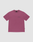 The LIVE FAST DIE YOUNG Basic 210 Tee is a mauve, oversized, short-sleeved t-shirt made from 100% Baumwolle, featuring a small black LiveFast logo on the left chest and shown against a light background.