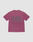 The LIVE FAST DIE YOUNG Basic 210 Tee in magenta is crafted from 100% Baumwolle. It features bold 'Live Fast Bordeaux 18–1718' text in dark purple and white with smaller details on the front and back, shown flat on a white background.