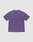 The Basic OS Livefast Tee by LIVE FAST DIE YOUNG is a plain purple oversize-fit short-sleeve T-shirt, shown laid flat with the back side up on a white background.