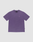 The Basic Evidence Tee by LIVE FAST DIE YOUNG is a plain purple oversize-fit short-sleeve t-shirt with a crew neckline and small white "LIVY" text on the left chest, made from 100% Baumwolle and shown on a light gray background.