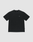 The Basic Evidence Tee by LIVE FAST DIE YOUNG is a plain black, oversize fit short-sleeve t-shirt with a small white "LUV" text on the left chest, shown against a light gray background.