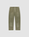 The Basic Wide Jogger by LIVE FAST DIE YOUNG features an olive green wide fit, elastic waistband, white drawstring, side pockets, and a minimal logo on the left pocket. Shown on a plain white background for a clean presentation.