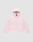 The Basic Evidence Hooded Zip by LIVE FAST DIE YOUNG is a light pink zip-up sweatshirt with a hood, front pockets, a small LIFE logo on the left chest, and subtle LFDY-Branding, shown on a plain light gray background.