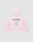 The Basic Evidence Hooded Zip by LIVE FAST DIE YOUNG is a light pink oversized hoodie with “LiveFast” in white and gray on the back, black “LiveFast” at the top, LFDY branding, and a crumpled graphic layered over part of the text.