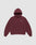 The Basic 360 Hooded by LIVE FAST DIE YOUNG is a maroon cotton hoodie with a front pocket, small "LiveFast" text on the left chest, and an oversize fit, shown against a plain light gray background.