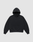 The LIVE FAST DIE YOUNG Basic 360 Hooded is a black cotton oversize fit sweatshirt with long sleeves and a front pocket, shown on a light gray background.