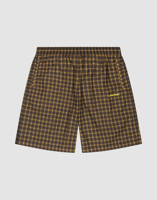 Live Fast Nylon Shorts