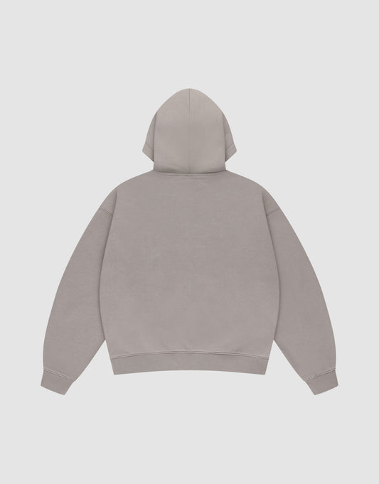 Basic Script Hooded Zip